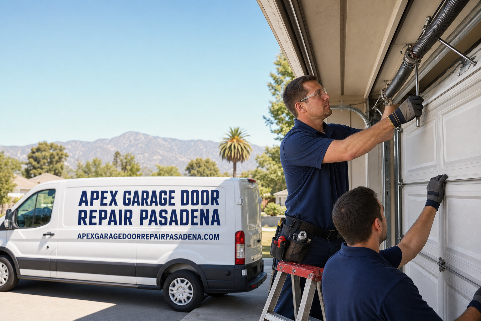 Apex Garage Door  Repair Pasadena at work